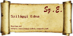 Szilágyi Edna névjegykártya